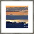 Sunset Over Lake Champlain Framed Print