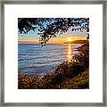 Sunset Over Lighthouse Park Framed Print