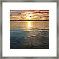 Sunset Over Puget Sound Framed Print