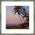 Sunset Over The Goan Beach. India Framed Print