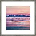 Sunset Over The Isle Of Arran, Scotland Framed Print
