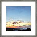 Sunset Over The Pacific Ocean, Todos Framed Print