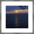Sunset Over The Sea, Strait Of Juan De Framed Print