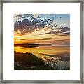 Sunset Over The Sucker River Framed Print