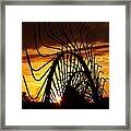 Sunset Rake Framed Print