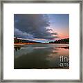 Sunset Reflections On The Lake Framed Print