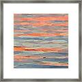 Sunset Reflections Panel One Framed Print