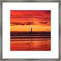 Sunset Sail - 2 Framed Print