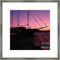 Sunset Sail Framed Print