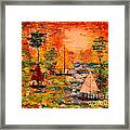 Sunset Sailing Framed Print