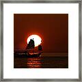 Sunset Sanpan Framed Print
