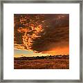 Sunset Severe Weather Framed Print