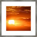 #sunset #sun #sol #atardecer #madrid Framed Print