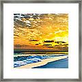 Sunset Surfer Framed Print