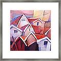 Sunset Village Framed Print