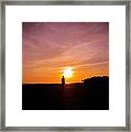 Sunset Walk Framed Print