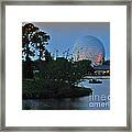 Sunset World Showcase Lagoon Framed Print