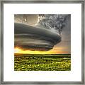 Supercell Thunderstorm - Arcadia Nebraska Framed Print