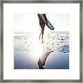 Surfer Girl Framed Print