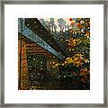 Swann Covered Bridge And The Colors Of Autumn Framed Print