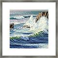 Sweeping Surf Framed Print