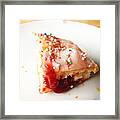 Sweet And Colorful Piece Of Cake Framed Print