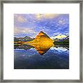 Swiftcurrent Sunrise Framed Print