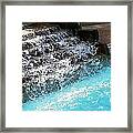 Swimmers Waterfall Framed Print