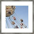 Swing Carousel At A County Fair Framed Print
