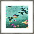 Swirling Leaves And Petals 6 Framed Print