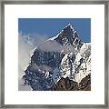 Swiss Alps Shrouded In Clouds Framed Print