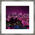 Sydney Fireworks - Purple Framed Print