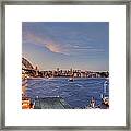 Sydney Harbour By Night Framed Print