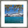 Sydney Harbour Skyline 2 Framed Print