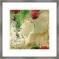 Tabby And Tulips Framed Print