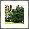 Table And Chairs In Lawn Framed Print