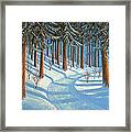 Tahoe Forest In Winter Framed Print