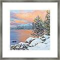 Tahoe Winter Colors Framed Print