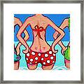 Taking The Plunge - Beach Framed Print