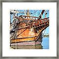 Tall Ship Front View Framed Print