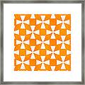 Tangerine Twirl Framed Print