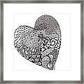 Tangled Heart Framed Print