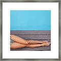 Tanned, Toned And Stylish Framed Print