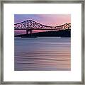 Tappan Zee Bridge Sunset Framed Print