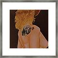 Tattooed Nude Framed Print