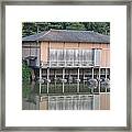 Tea House Reflections Framed Print