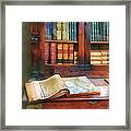 Teacher - Geography Book Framed Print