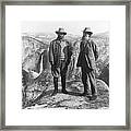 Teddy Roosevelt And John Muir Framed Print