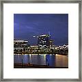 Tempe Town Lake Blue Pano Framed Print