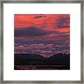 Ten Mile Range At Sunset Framed Print